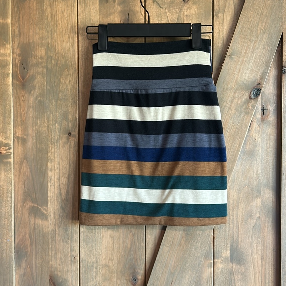 Stripe mini skirt